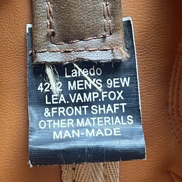Vintage Laredo Men\'s Western Cowboy Boots Style 4242 Size 9EW